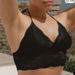 cosabella DOLCE HALTER CROPPED CAMI BLACK SMALL
